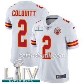 Kansas City Chiefs Tröjor Dustin Colquitt 2 Nike Vit 2020 Super Bowl LIV - Herr